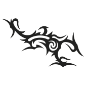 sticker scorpion tribal