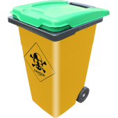 Sticker Poubelle Danger Toxic Breaking Bad