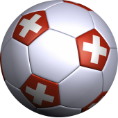 Sticker ballon foot suisse
