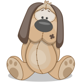 Autocollant Mignon Chien