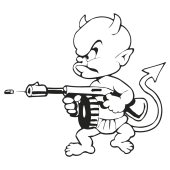 Sticker petit diable