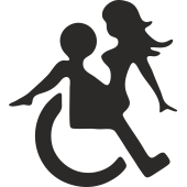 Sticker Handicapé Too Sexy
