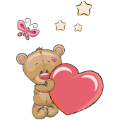 Autocollant Ours En Peluche Mignon 10