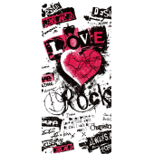 Sticker Porte Graffiti Love Rocks