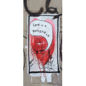 Sticker Porte Graffiti Love Is A Battlefield