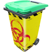Sticker Poubelle Biohazard