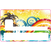Sticker CB Abstrait - Skin pour Carte Bancaire 7