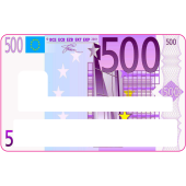 Sticker CB 500 Euros - Skin pour Carte Bancaire