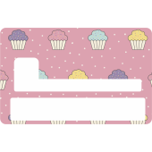 Sticker Cb Cup Cake - Skin Pour Carte Bancaire