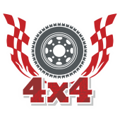 Autocollant 4x4 Offroad Pneu