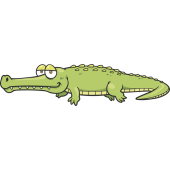 Autocollant Enfant Crocodile