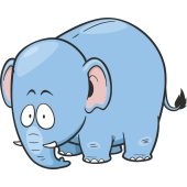 Autocollant Enfant Eléphant 1