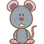 Autocollant Enfant Souris 2