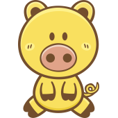 Autocollant Enfant Cochon 2
