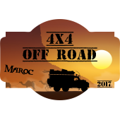 Autocollant 4x4 Off Road Maroc 2017