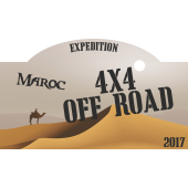 Autocollant 4x4 Off Road Désert Maroc 2017