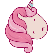 Autocollant Licorne Profil