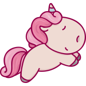 Autocollant Licorne Course