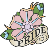Autocollant Vintage Pride