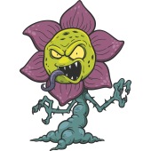 Autocollant Plante Zombie