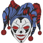 Autocollant Clown Peur 3