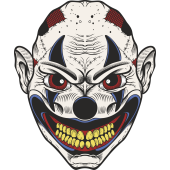 Autocollant Clown Peur 4