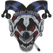 Autocollant Clown Peur 5