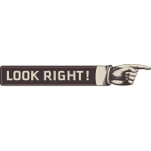 Autocollant Londres Look Right