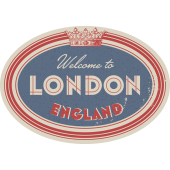 Autocollant Londres Welcome
