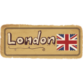 Autocollant Londres Timbre Vintage 5