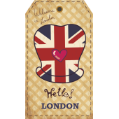 Autocollant Londres Timbre Vintage 9