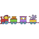Autocollant Enfant Train 2