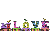 Autocollant Enfant Train 3