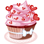 Autocollant Cup Cake 9