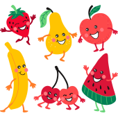 Autocollant Kit Fruits