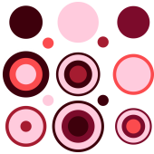 Autocollant Kit Cercle Design Rouge