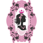 Autocollant Fashion Femme Couronne 6