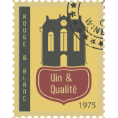 Autocollant Timbre Vintage Vin Et Qualité