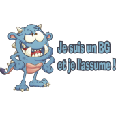 Autocollant Monstre Bg