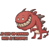 Autocollant  Monstre Connard
