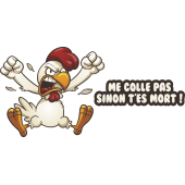 Autocollant Coq En Colère