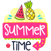Autocollant Summer Time