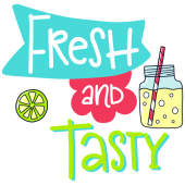 Autocollant Fresh And Tasty
