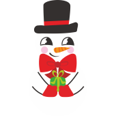 Autocollant Noël Bonhomme De Neige 4