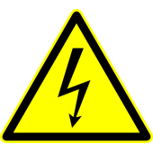 Autocollant Panneau Danger Electrocution