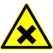 Autocollant Panneau Danger Toxique