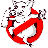 Autocollant Panneau Interdiction D'être Sale Comme Un Cochon