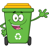 Autocollant Poubelle Respect Environnement Et Recyclage 1