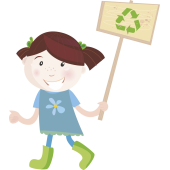 Autocollant Enfant Sensibilisation Environnement Et Recyclage 1