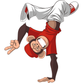 Autocollant Singe Chimpanzé Hip Hop